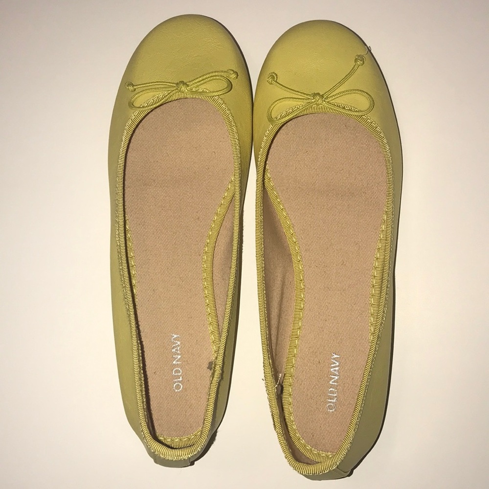 yellow old navy flats